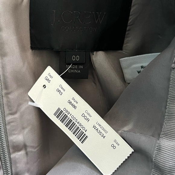 J. Crew Collection Charcoal gray shimmer Pencil Skirt - Picture 5 of 5